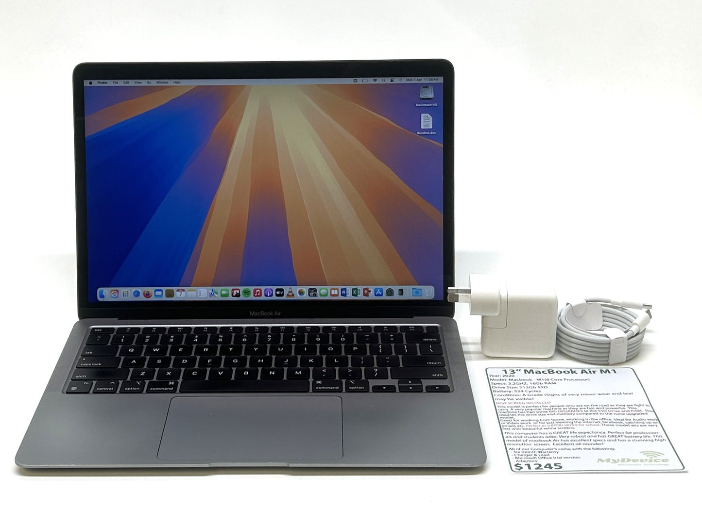 13" MacBook Air M1 2020 with UPGRADES - Price Reduced