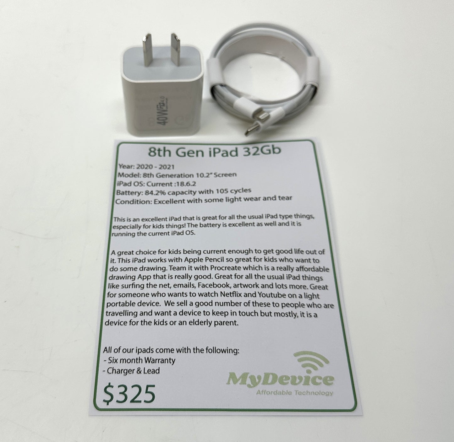 iPad 8th Gen 32Gb - WiFi