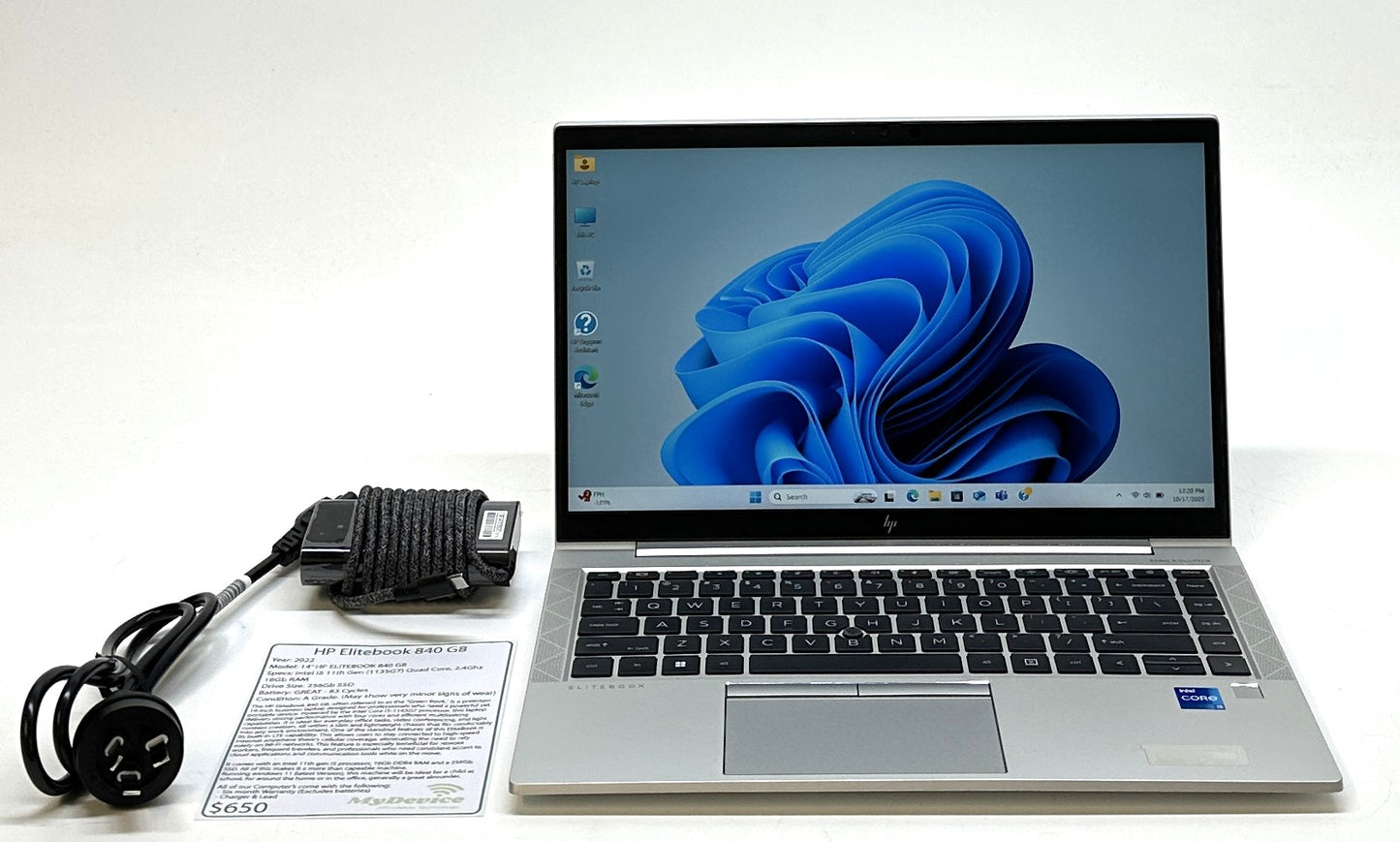 14" HP EliteBook 840 G8 Laptop with LTE