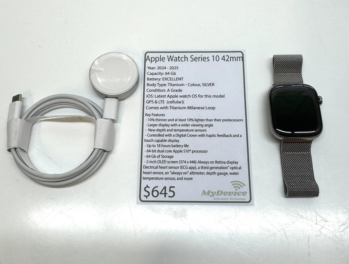 Apple Watch Series 10 - 42mm - GPS + LTE (Cellular)