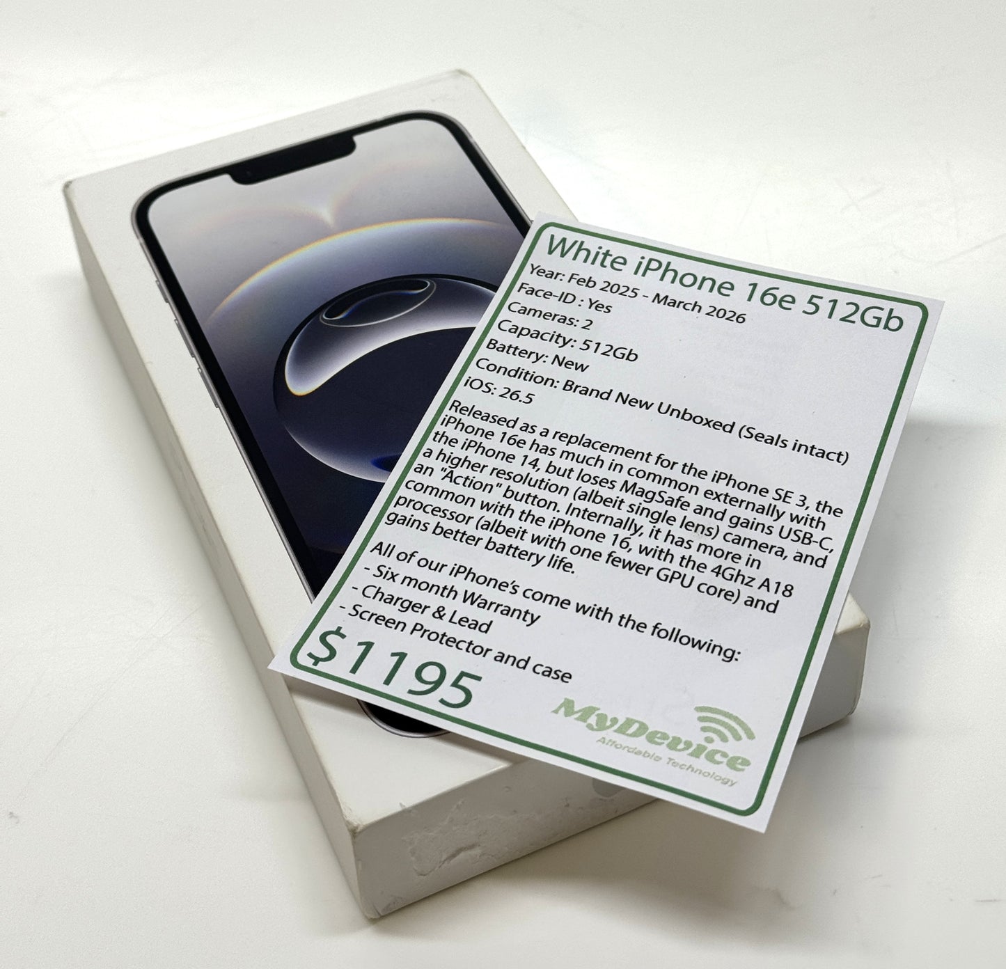 iPhone 16e 512Gb **BRAND NEW** Unopened Box