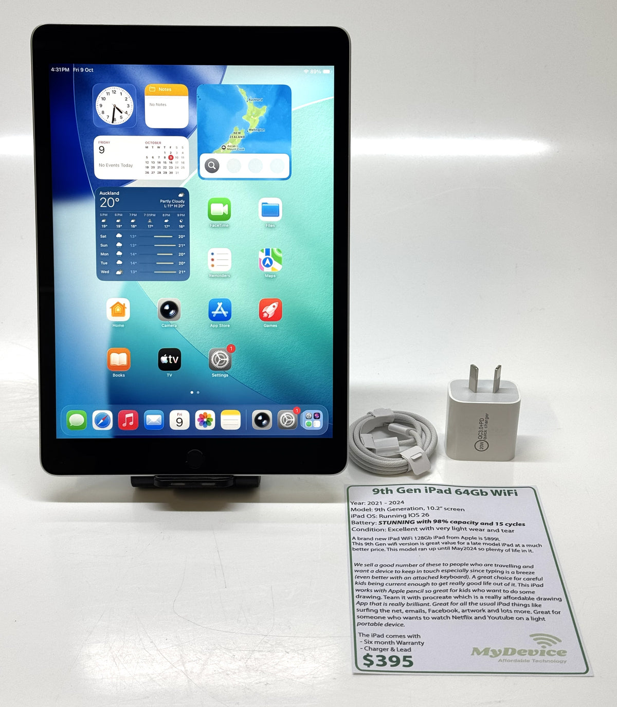 iPad 9th Gen 64gb - WiFi