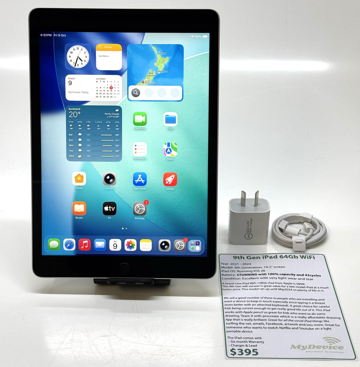 iPad 9th Gen 64gb - WiFi