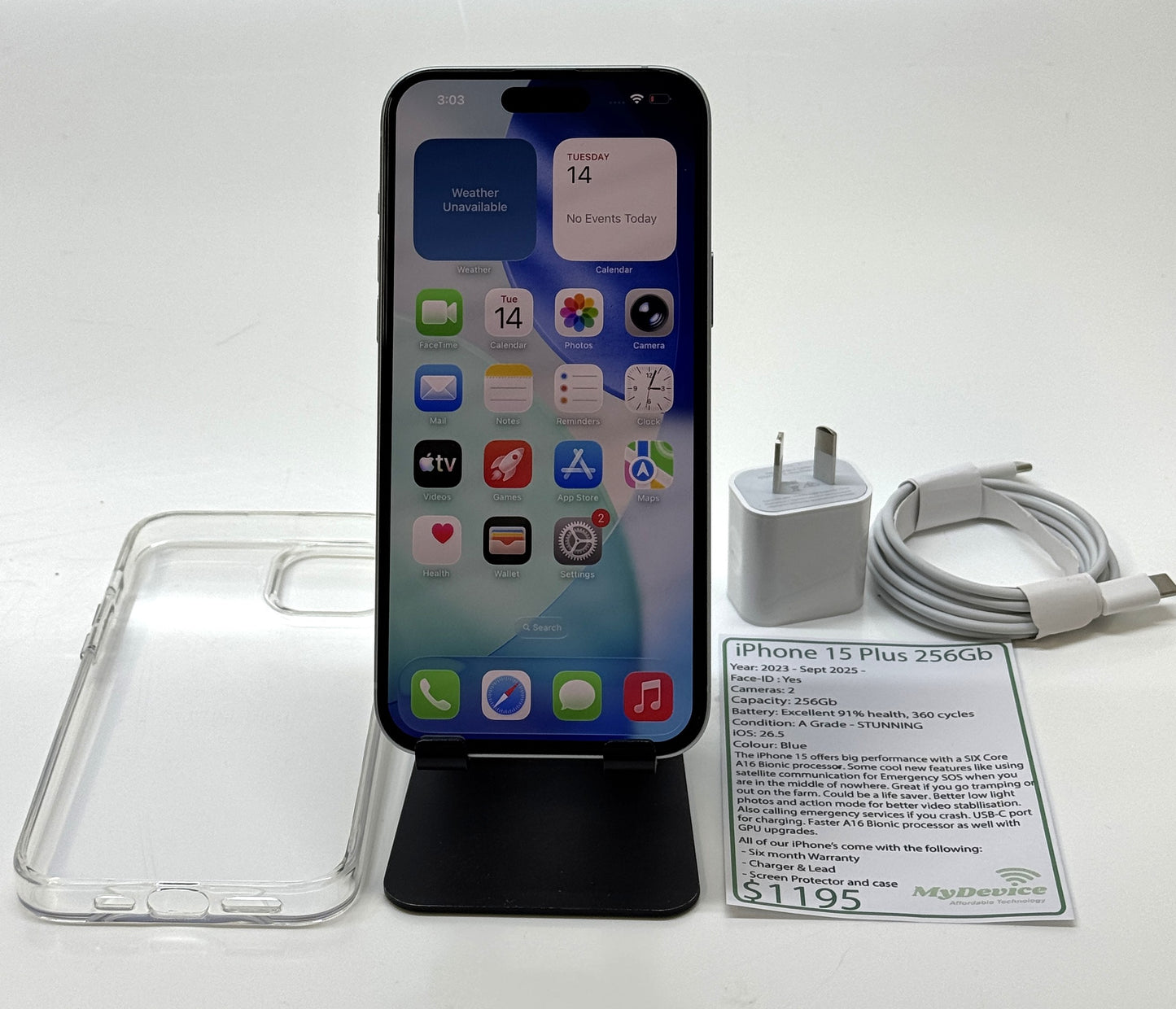 iPhone 15 PLUS 256gb