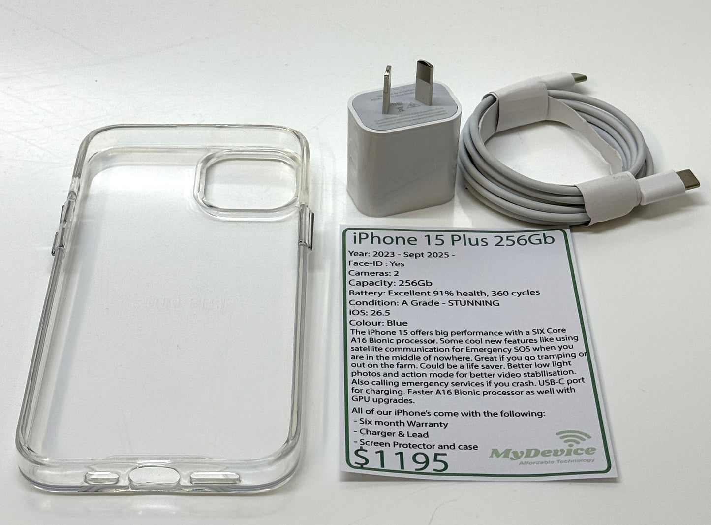 iPhone 15 PLUS 256gb