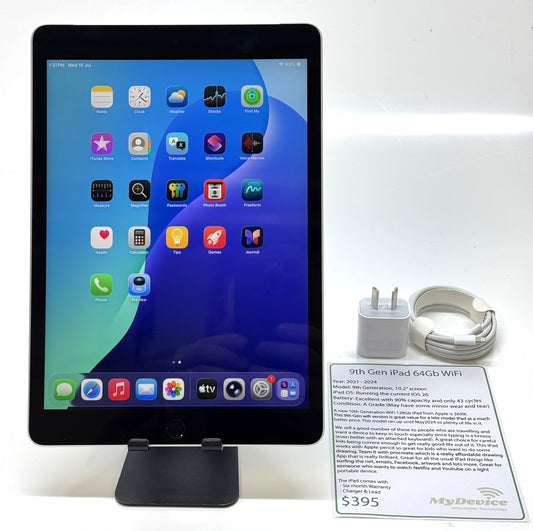 iPad 9th Gen 64gb - WiFi
