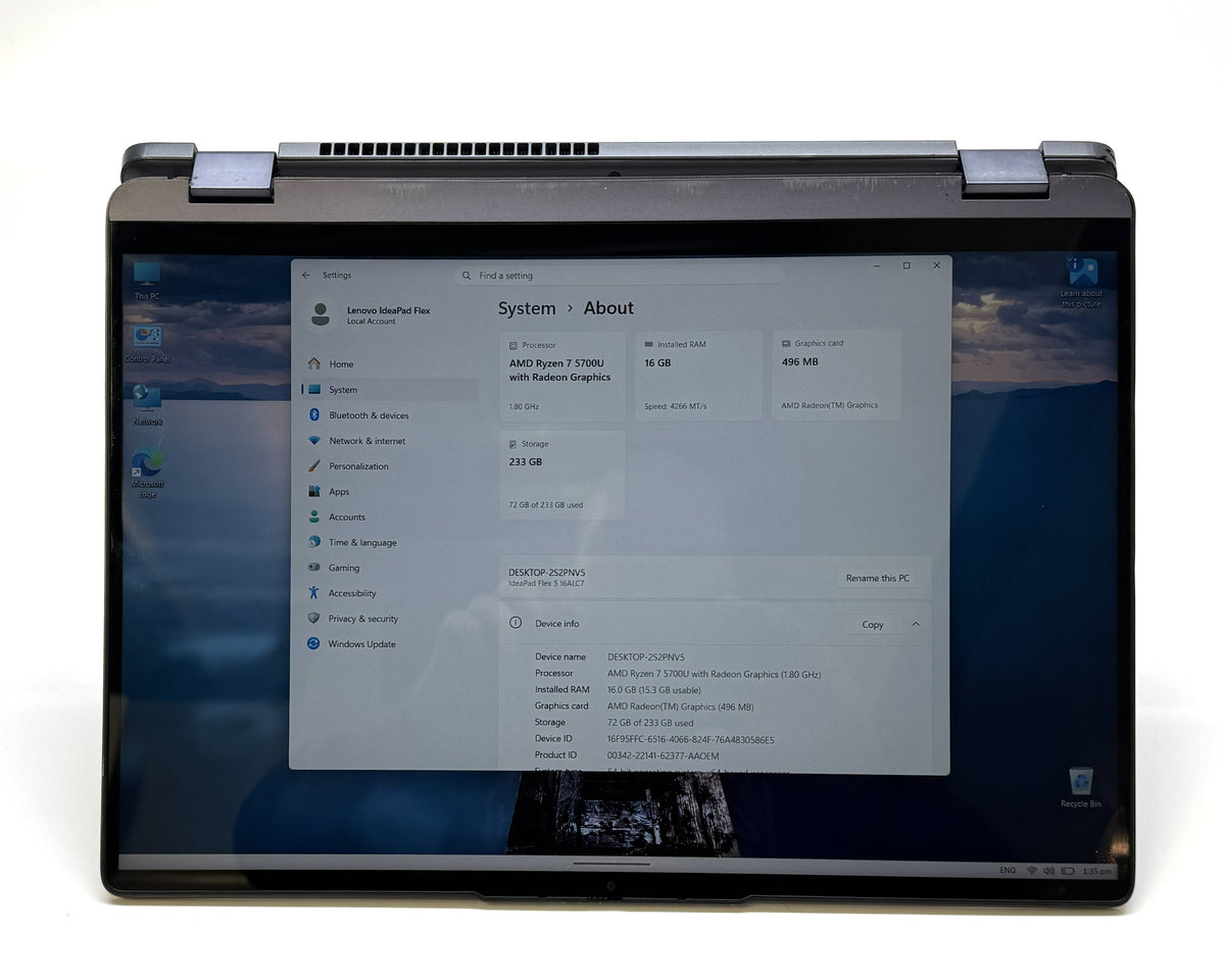 16" Lenovo IdeaPad FLEX 5 2in1
