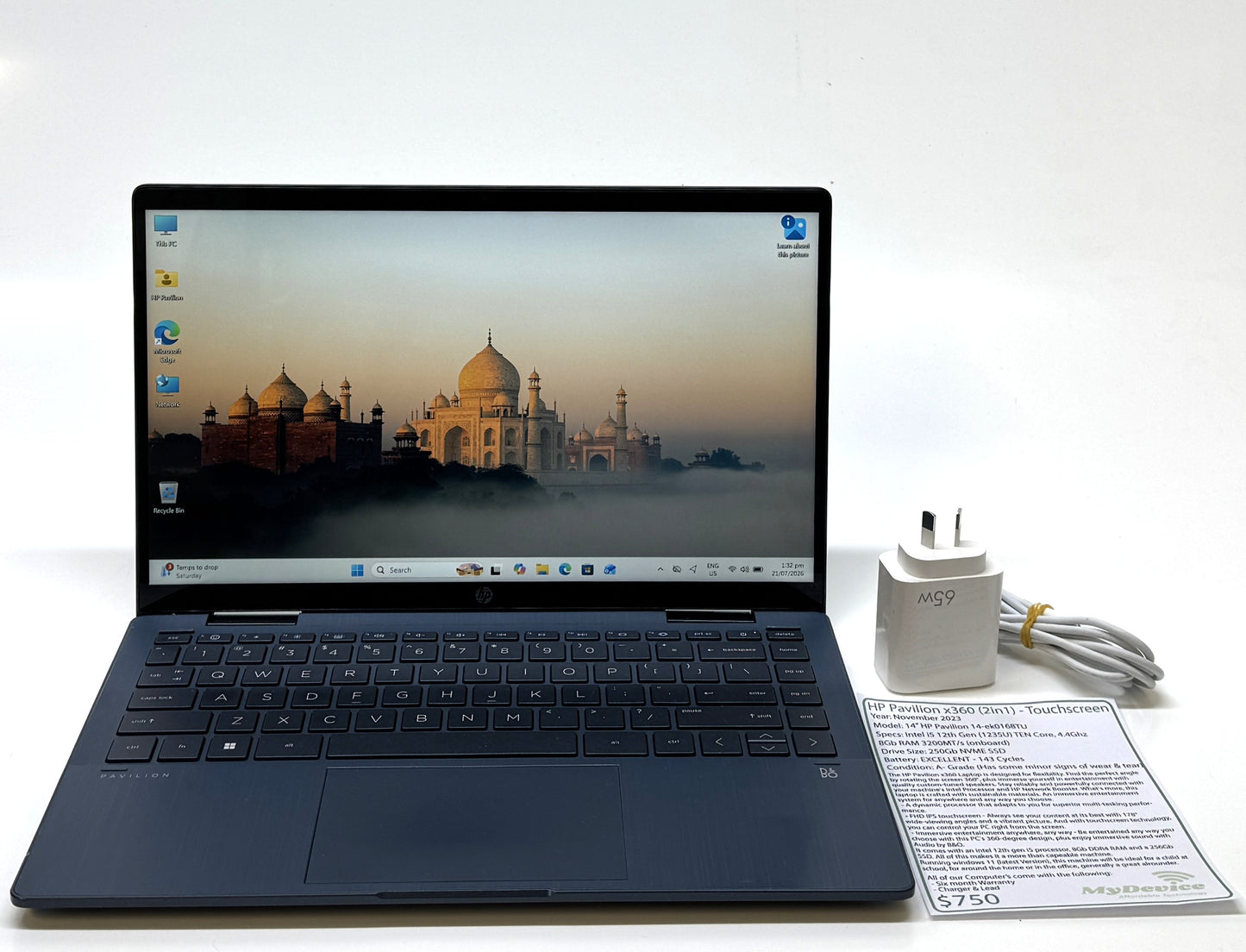 14" HP Pavilion X360 2 in 1 (Touchscreen)