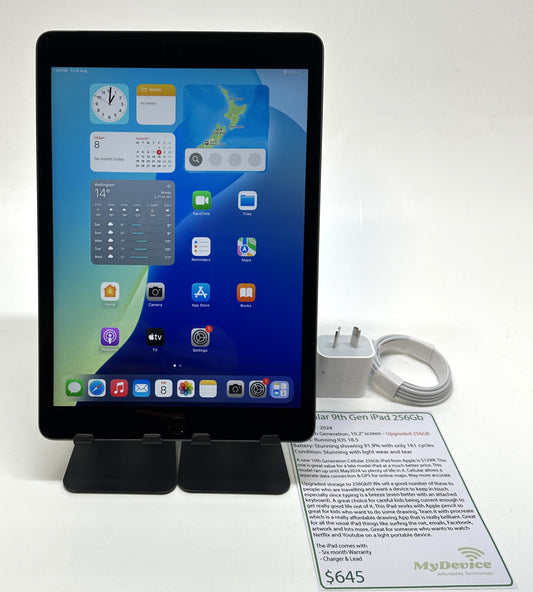 iPad 9th Gen 256gb - Cellular