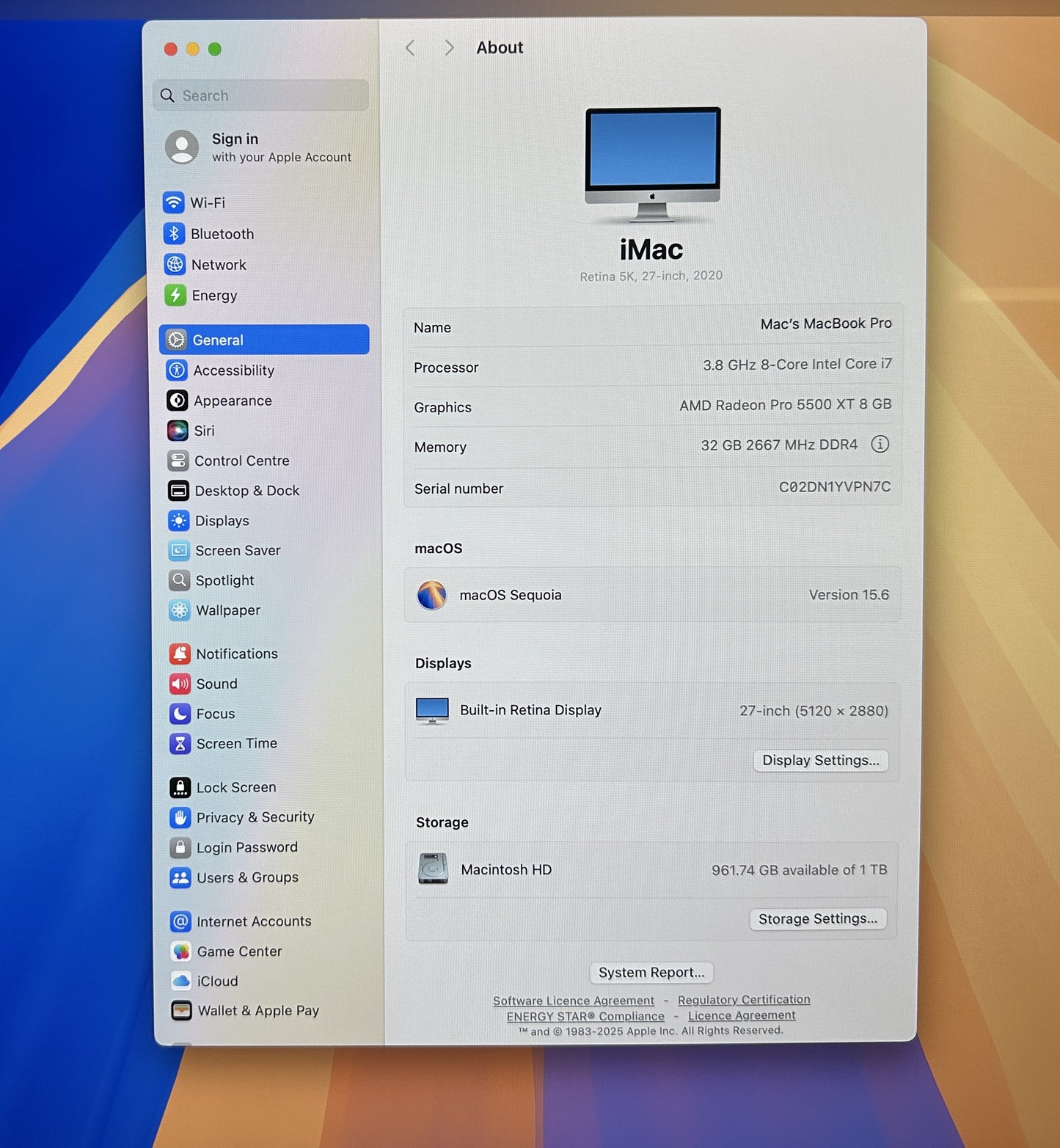 iMac 27 Inch 5K (2020)