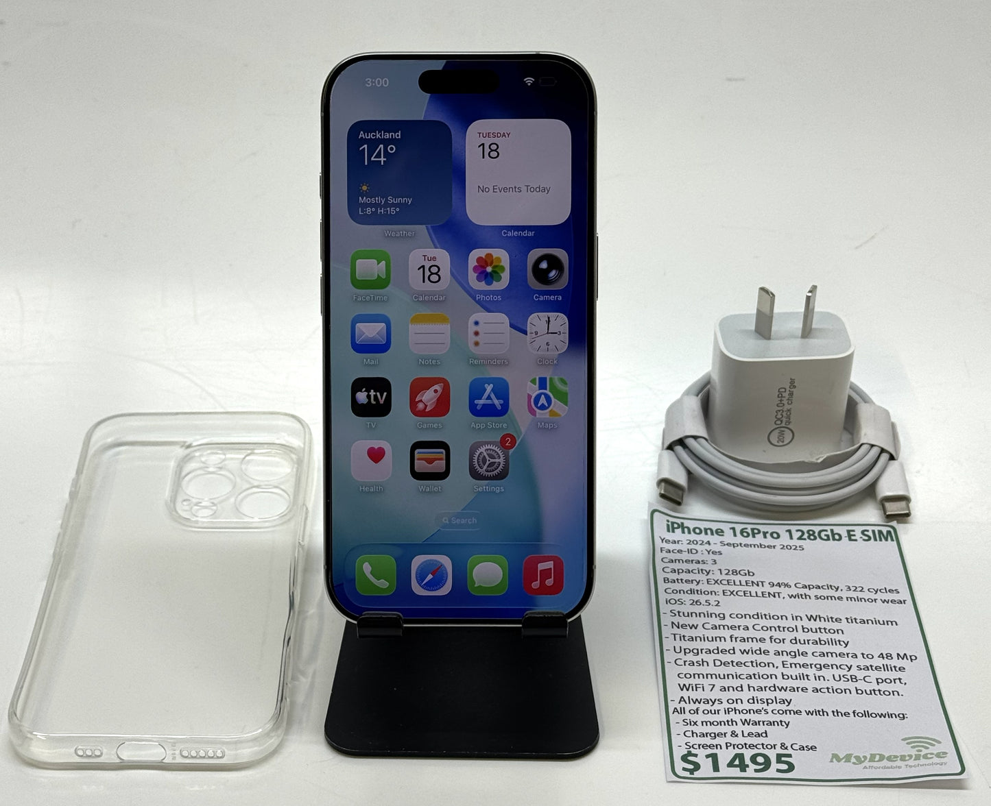 iPhone 16 PRO 128Gb e-SIM Model
