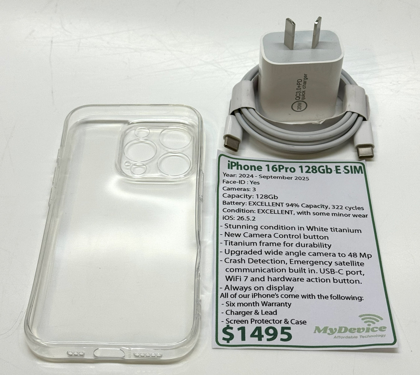 iPhone 16 PRO 128Gb e-SIM Model