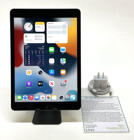 iPad 9th Gen 256Gb - WiFi