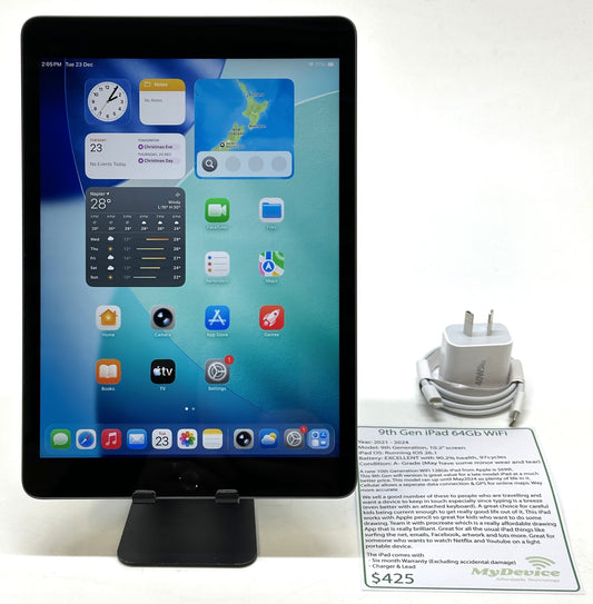 iPad 9th Gen 64gb - WiFi