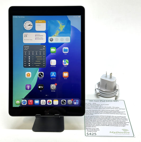 iPad 9th Gen 64gb - WiFi