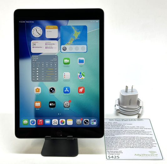 iPad 9th Gen 64gb - WiFi