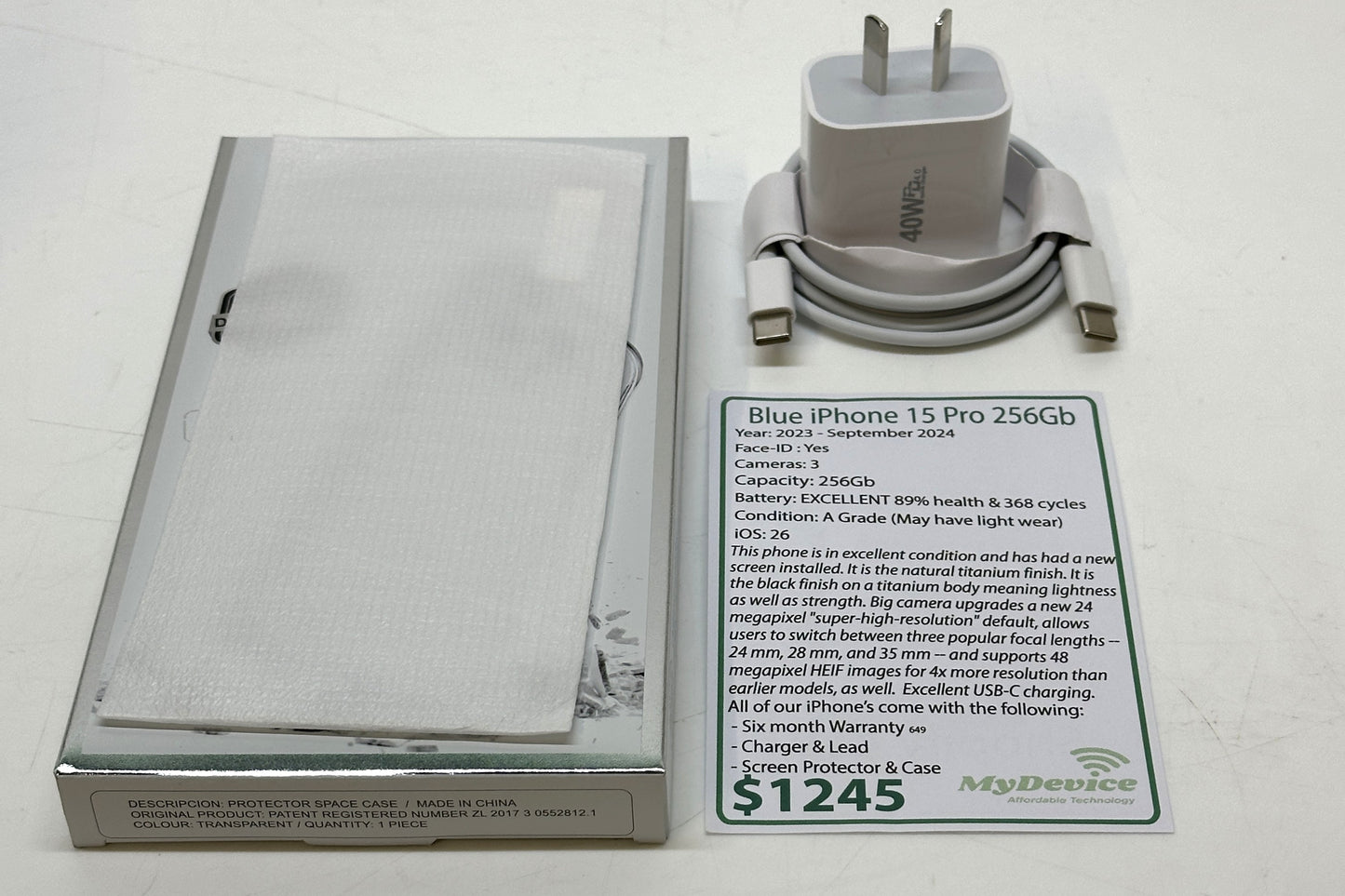iPhone 15 PRO 256Gb