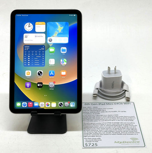 iPad mini 6th Gen 64gb WiFi
