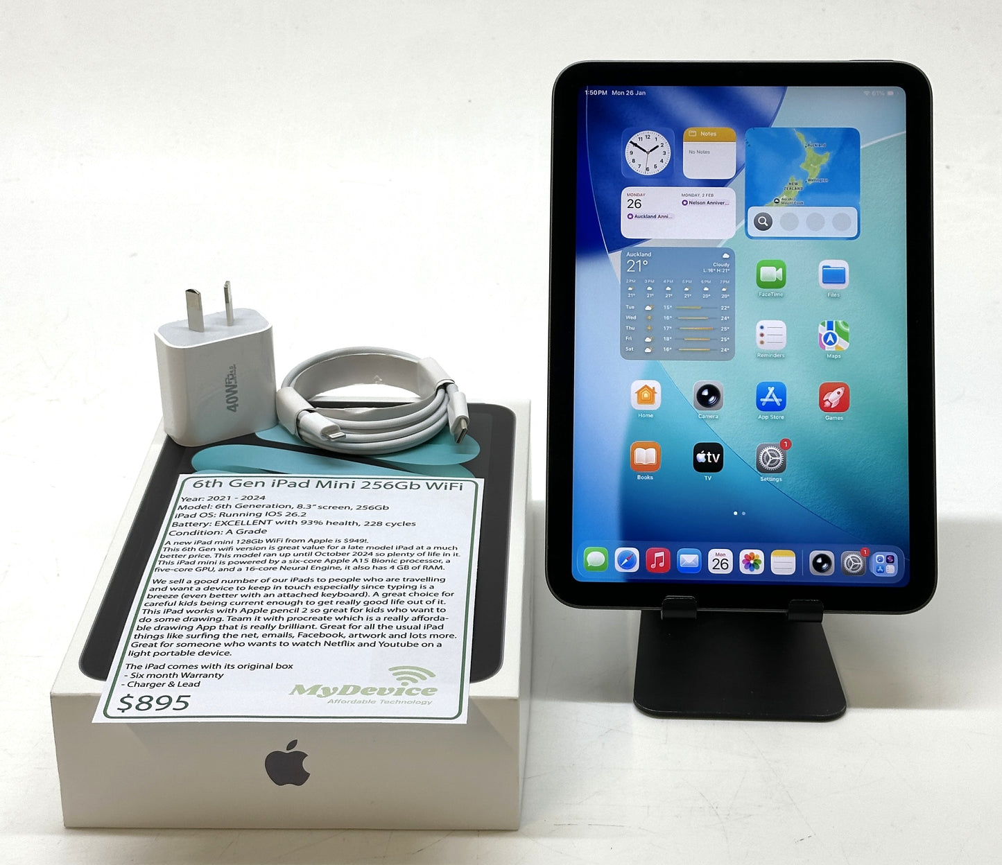 iPad mini 6th Gen 256gb WiFi
