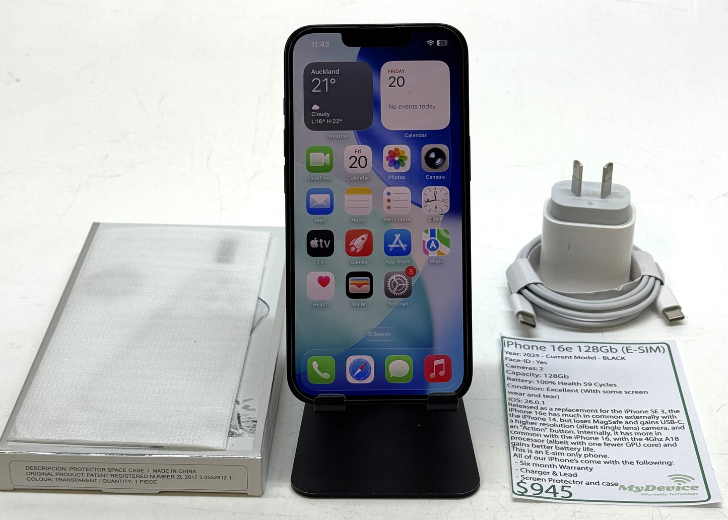 iPhone 16e 128gb E-sim model