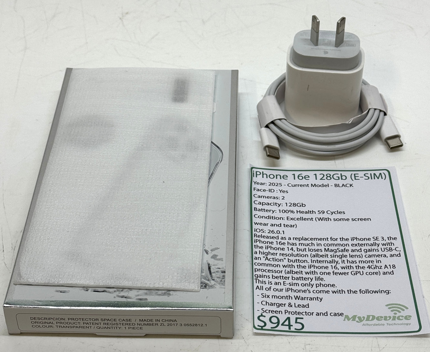 iPhone 16e 128gb E-sim model