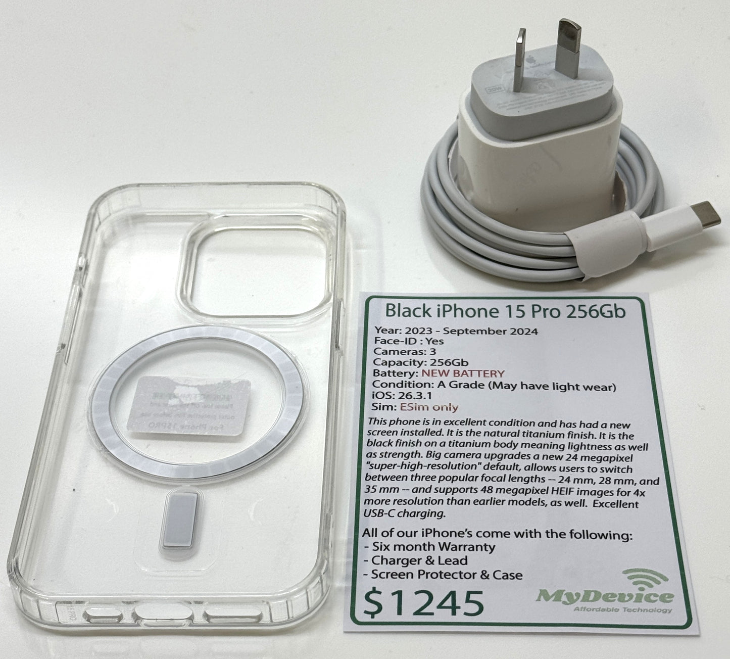 iPhone 15 PRO 256Gb ESIM Only Model