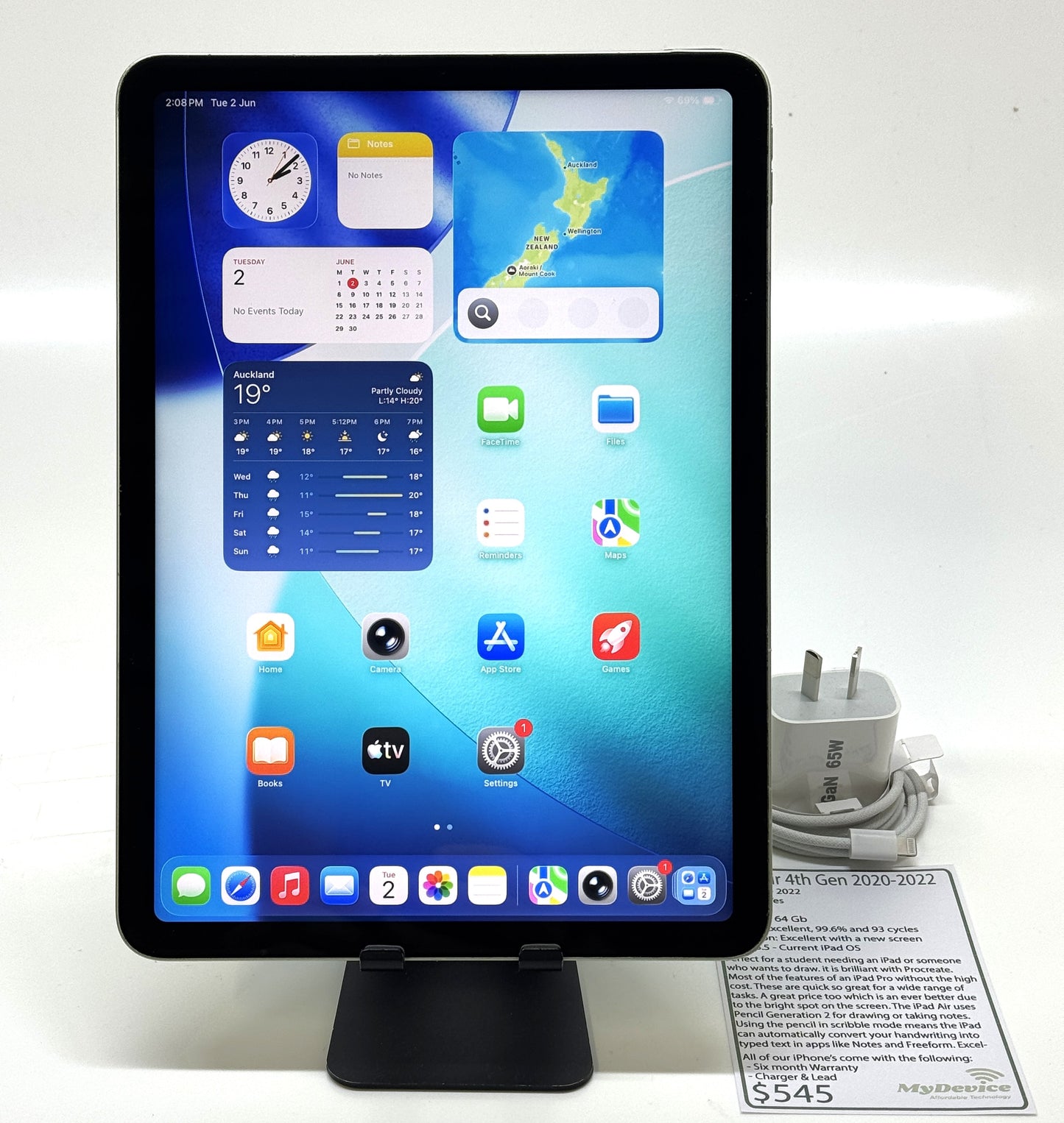 iPad AIR 4th Gen 64Gb - WiFi