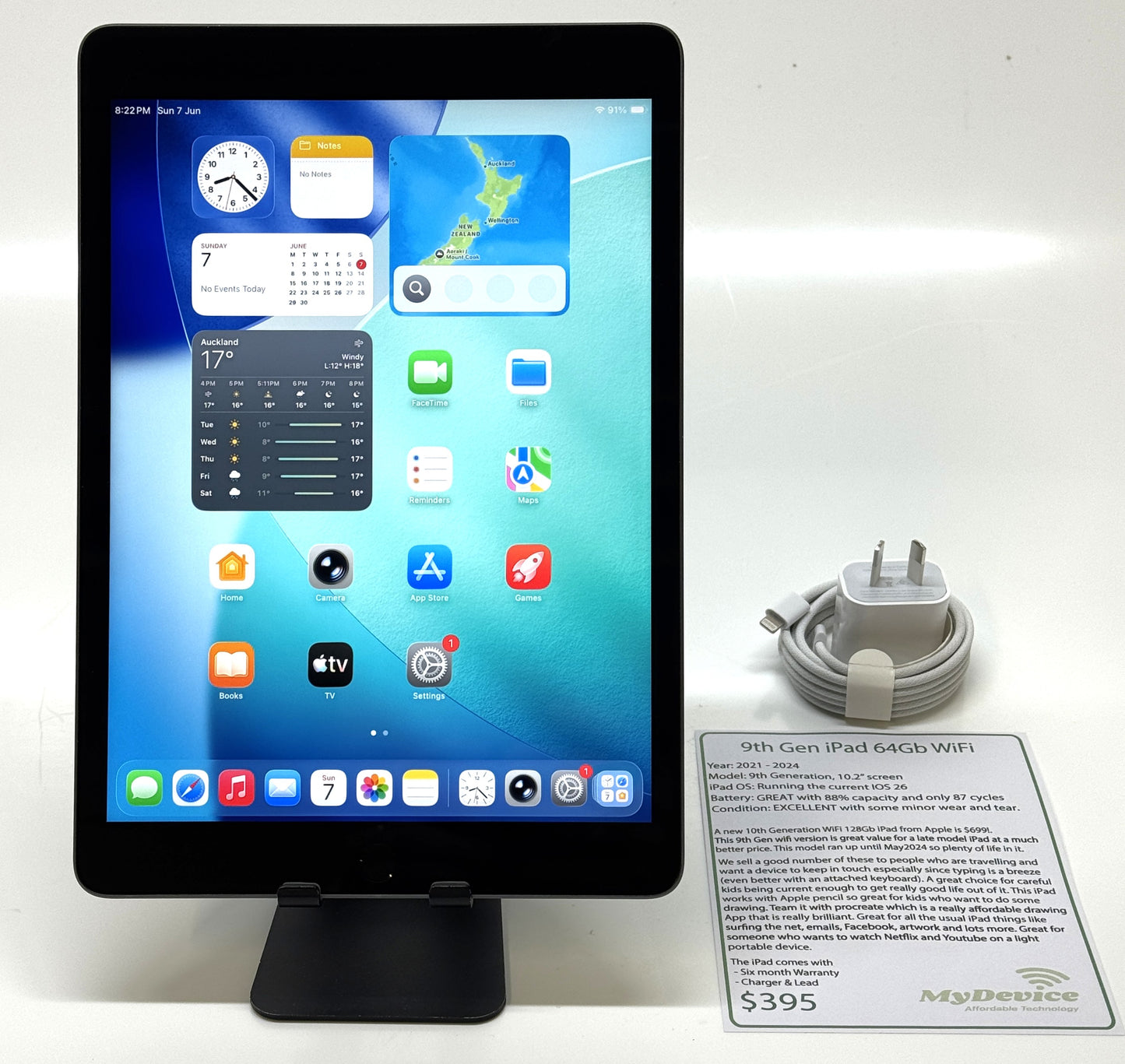 iPad 9th Gen 64gb - WiFi